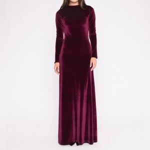 Ripley Rader Merlot Velvet Kate Dress
